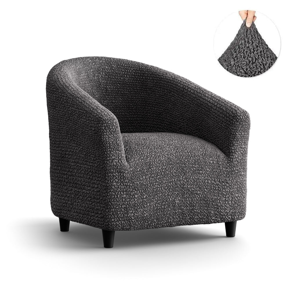 Tub Chair Cover - Charcoal, Microfibra